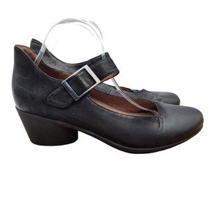 Dansko Roxanne Mary Jane Shoes Womens 42 U.S. 11.5 / 12 Black Leather Heels